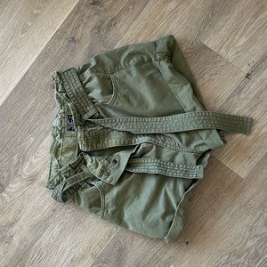 Paperbag Army Green Shorts